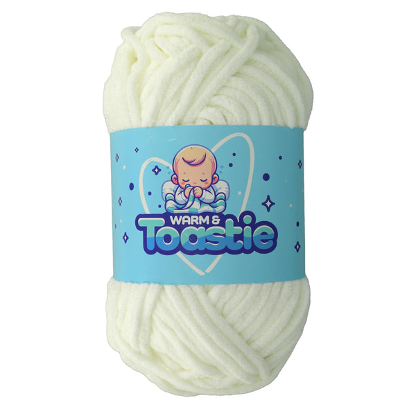 King Cole Warm & Toastie Super Chunky Yarn — White colour reference