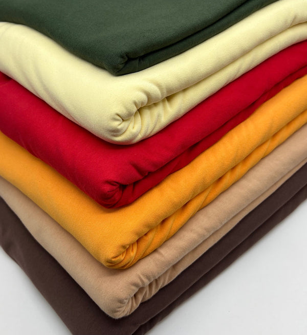 Lemon Yellow Cotton Stretch Jersey 200 GSM 95/5 Lycra 4 Way Stretch