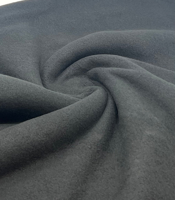 Black Plain Anti-Pil Polar Fleece Fabric Blanket Loungewear