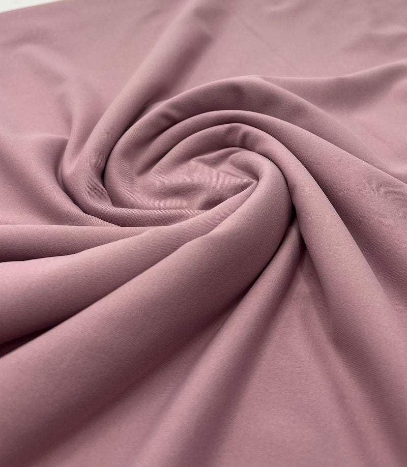 Mauve Stretch Jersey 220GSM 4 Way Stretch Fabric