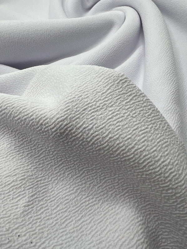 Plain White Liverpool Bullet Stretch Fabric
