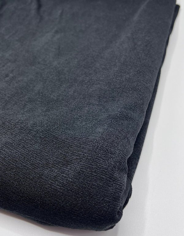 Black Acetate Slinky 4 Way Stretch Fabric
