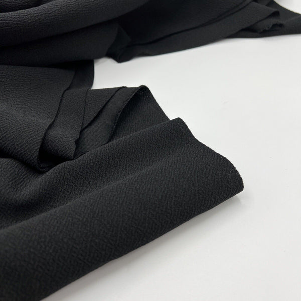 Plain Black Liverpool bullet Stretch Fabric
