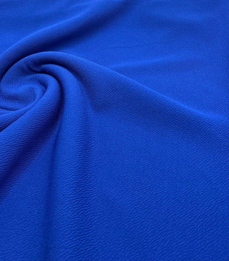 Plain Blue Liverpool Bullet Stretch Fabric
