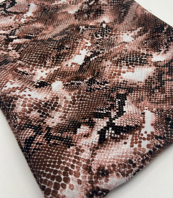 Brown Mix 100% Viscose Non Stretch Fabric