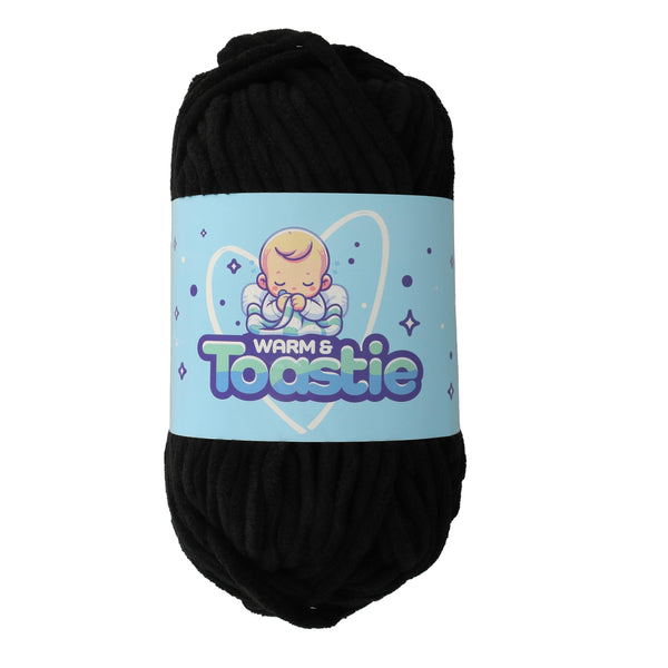 King Cole Warm & Toastie Super Chunky Yarn — Black colour reference