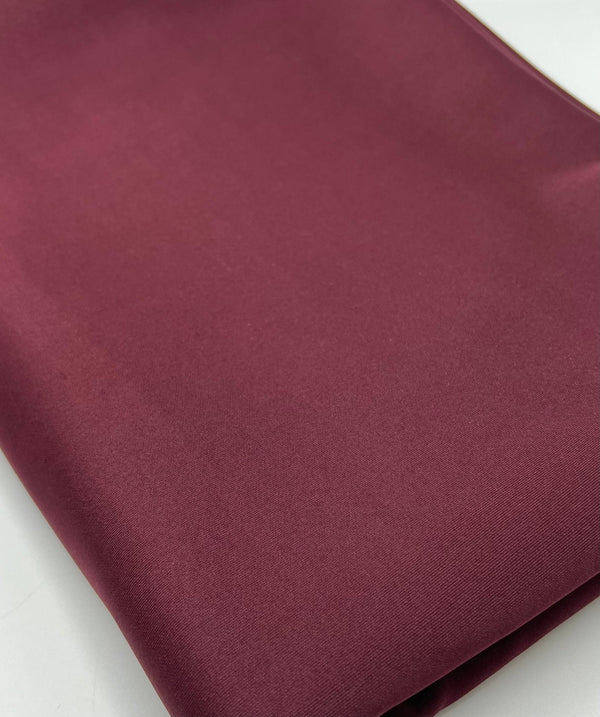 Burgundy Plain Scuba 2 Way Stretch Smooth Jersey Fabric