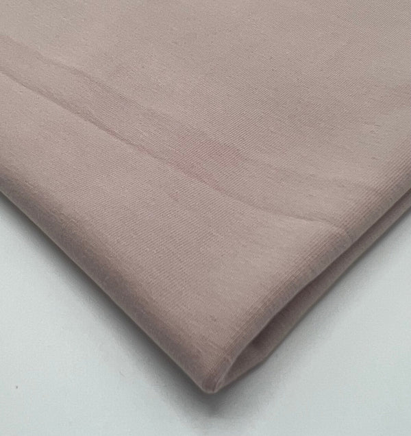 Earthy Pink Cotton Stretch Jersey 240 GSM 92/8 Lycra 4 Way Stretch
