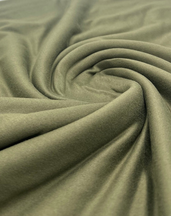 Khaki Plain Super Soft Bogota 4 Way Stretch Fabric