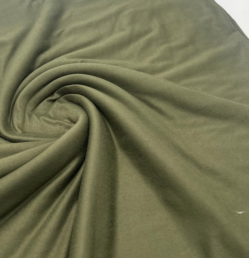 Khaki Plain Super Soft Bogota 4 Way Stretch Fabric