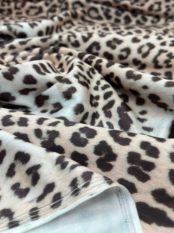 Leopard Animal Swimwear / Sportswear 4 Way Stretch Fabric