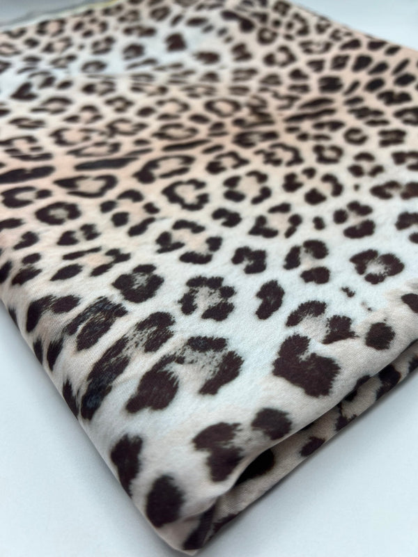Leopard Animal Swimwear / Sportswear 4 Way Stretch Fabric