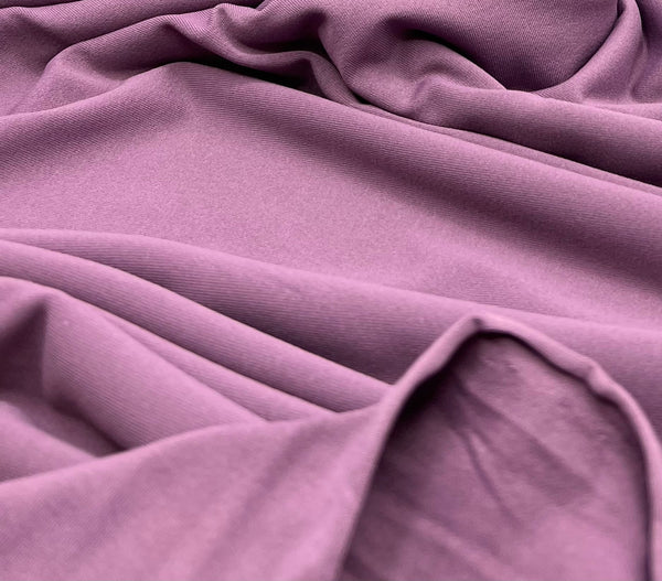 Light Plum Stretch Jersey 220GSM 4 Way Stretch Fabric