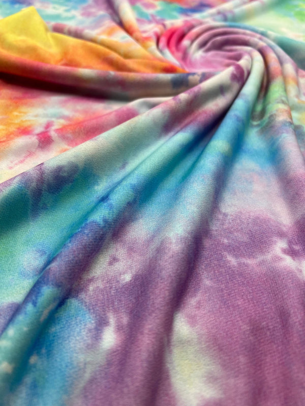 Light Vibrant Pastel Mix Print ITY Fabric 4 Way Stretch