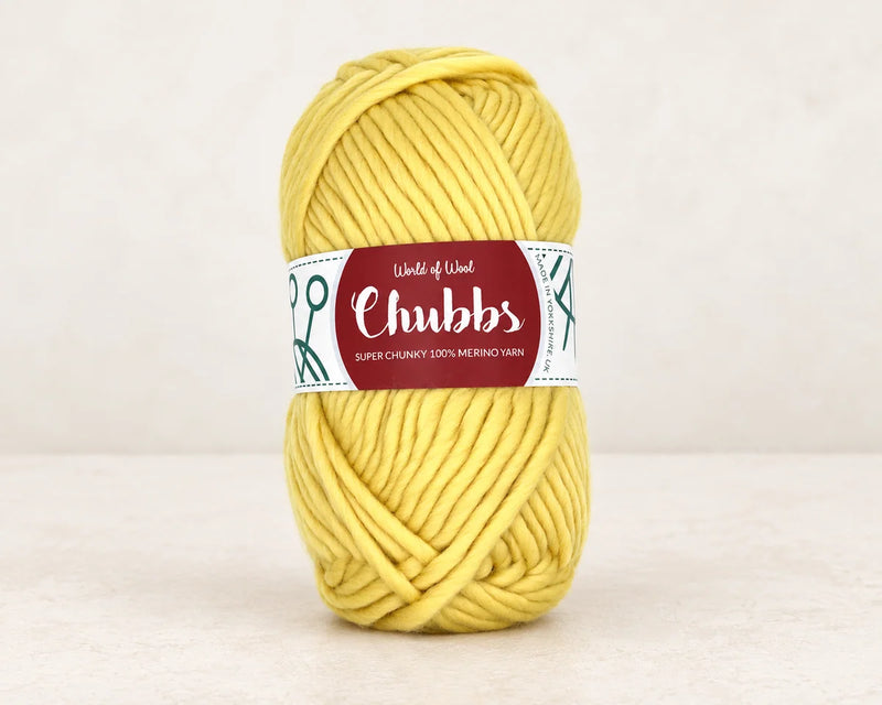 World of Wool Catkin Merino Super Chunky Yarn – 100g — studio product photograph