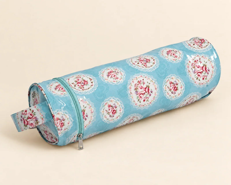 HobbyGift Yarn and Needle Holder — Cameo Floral — studio product photograph