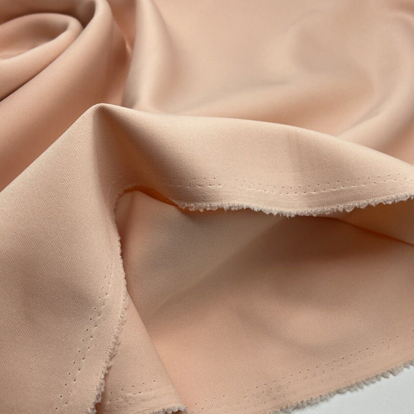 Nude Plain Scuba 4 Way Stretch Smooth Jersey Fabric