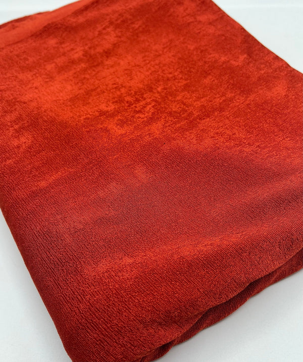 Orange Rust Acetate Slinky 4 Way Stretch Fabric