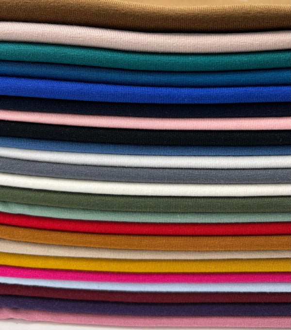 Peacock Blue Cotton Stretch Jersey 240 GSM 92/8 Lycra 4 Way Stretch