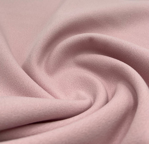 Plain Pink Scuba Crepe Stretch Jersey Fabric 4 Way Stretch