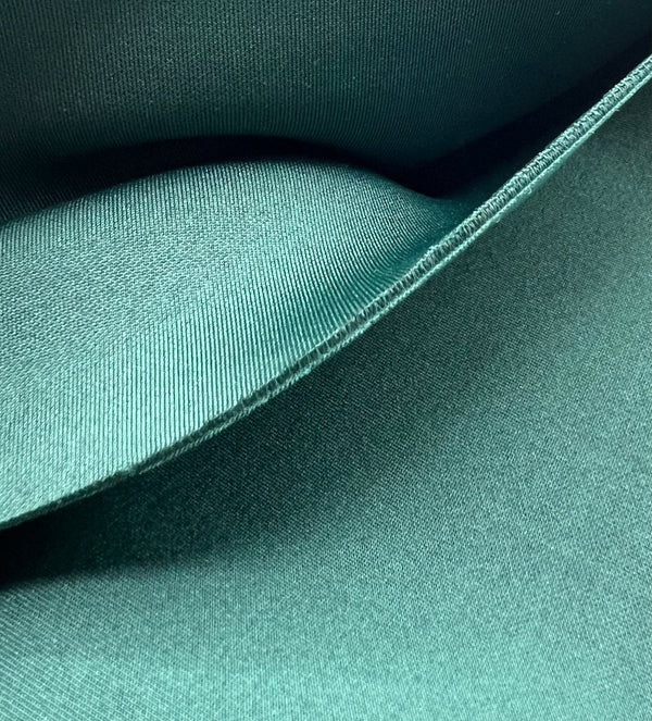 Plain Bottle Green Scuba Foam 3D Mono Scuba Stretch Fabric