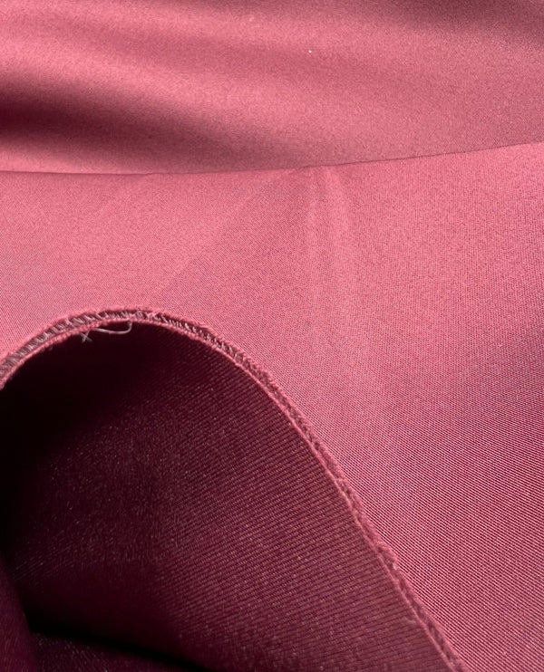 Plain Burgundy Scuba Foam 3D Mono Scuba Stretch Fabric