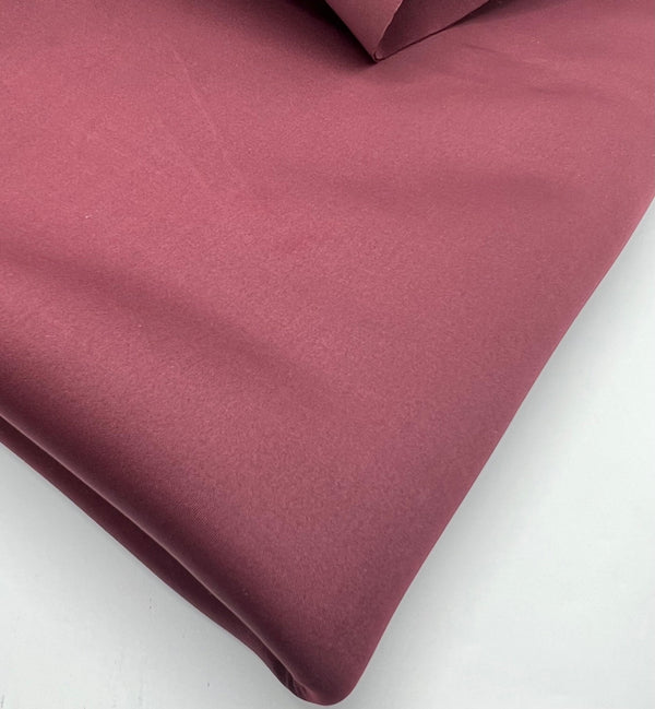 Plain Burgundy Scuba Foam 3D Mono Scuba Stretch Fabric