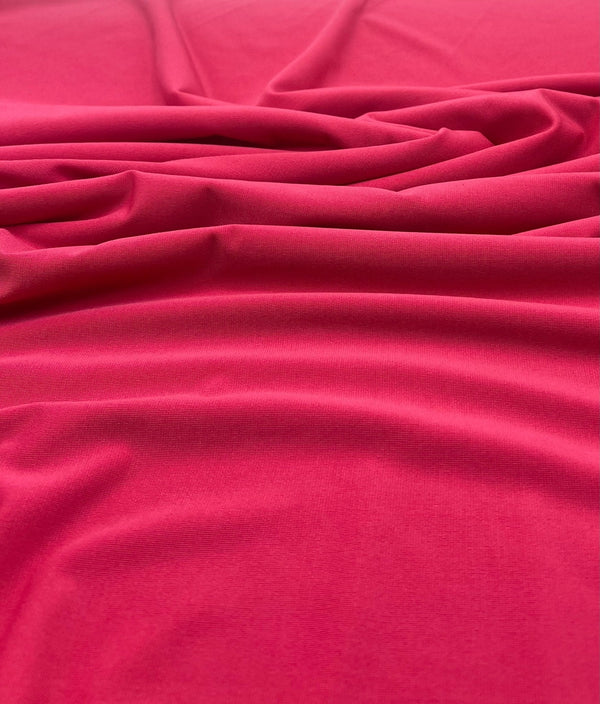 Plain Cerise Hot Pink ITY 4 Way Stretch Fabric