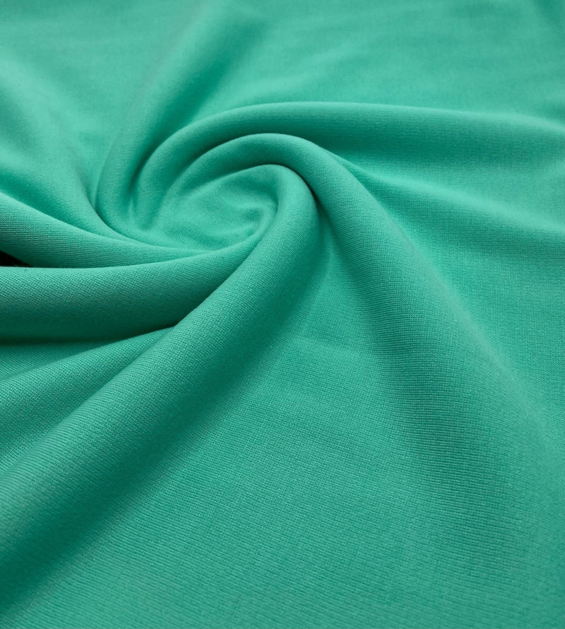 Plain Mint Green Ponte 2 Way Stretch Fabric