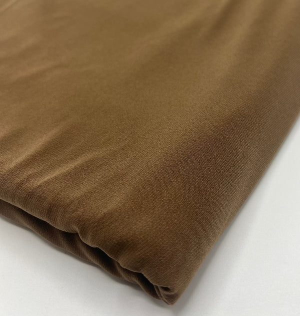 Plain Mocha ITY 4 Way Stretch Fabric