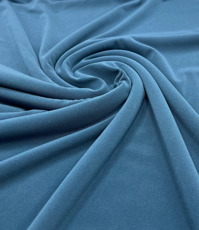 Plain Muted Teal ITY 4 Way Stretch Fabric