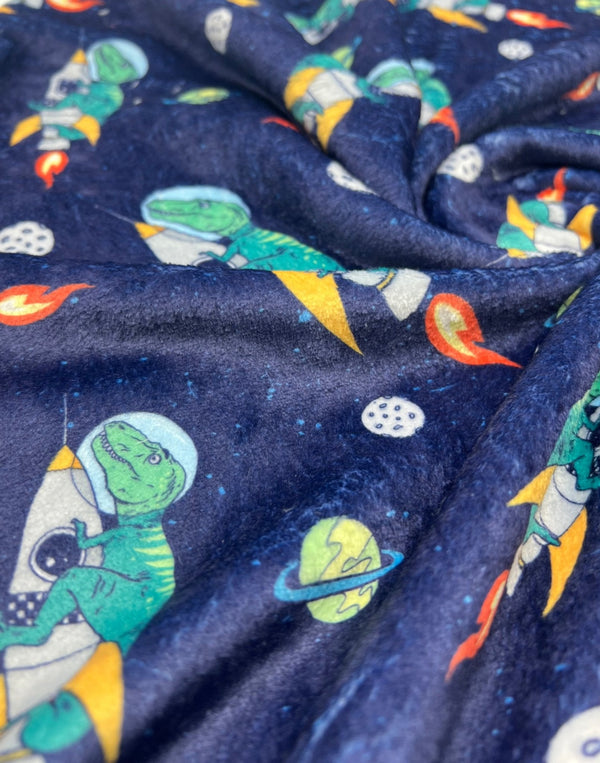 Ride The Rocket Cuddle Fleece Fabric Blanket Loungewear