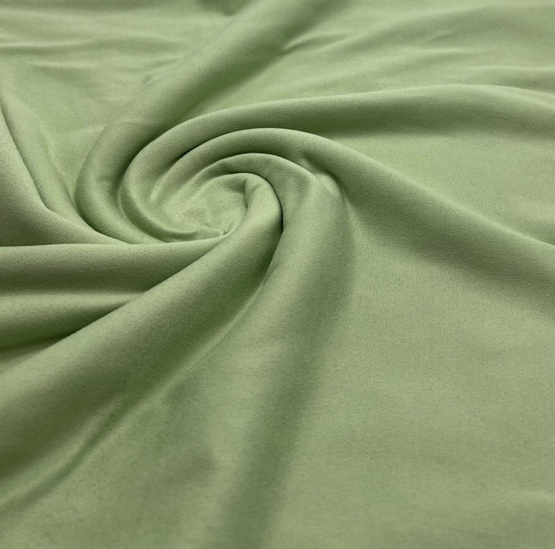 Sage Green Plain Super Soft Bogota 4 Way Stretch Fabric