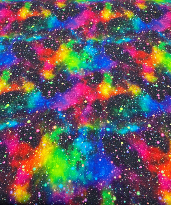 Speckled Galaxy Print Cotton Stretch Jersey 200 GSM 95/5 Lycra 4 Way Stretch