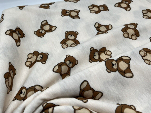 Teddy Bear Super Soft Spun Poly Stretch Fabric