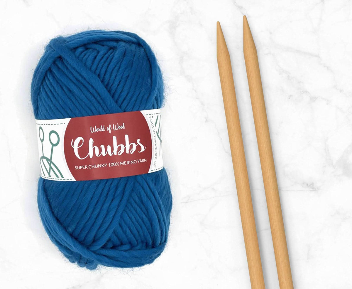 World of Wool Aquamarine Merino Super Chunky Yarn – 100g