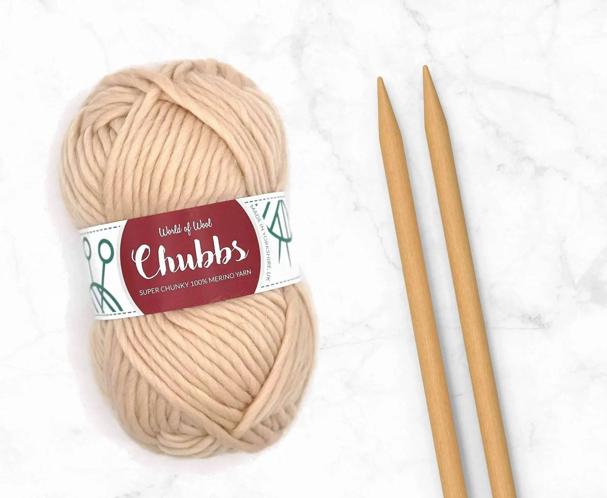World of Wool Eggshell Merino Super Chunky Yarn – 100g