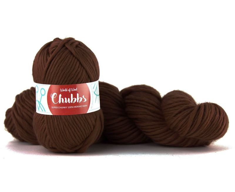 World of Wool Hazelnut Merino Super Chunky Yarn – 100g