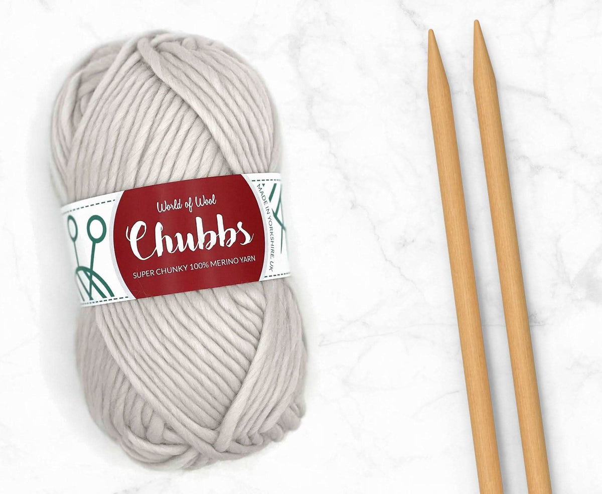 World of Wool Pearl Merino Super Chunky Yarn – 100g