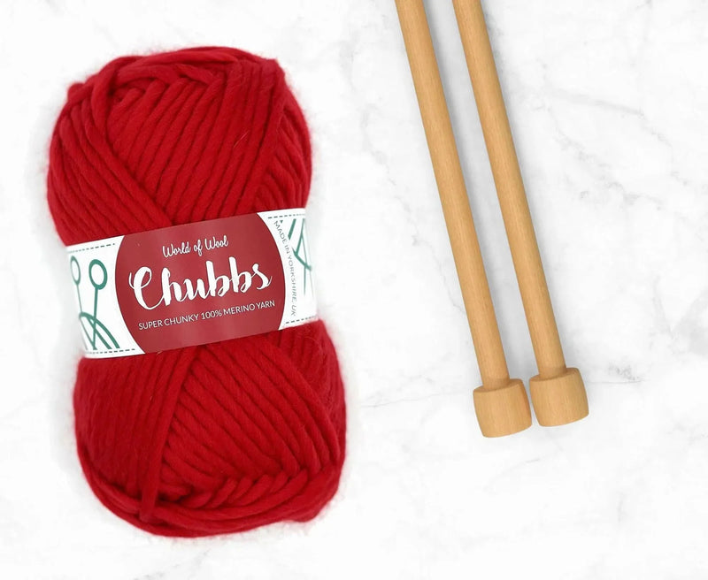 World of Wool Scarlet Merino Super Chunky Yarn – 100g