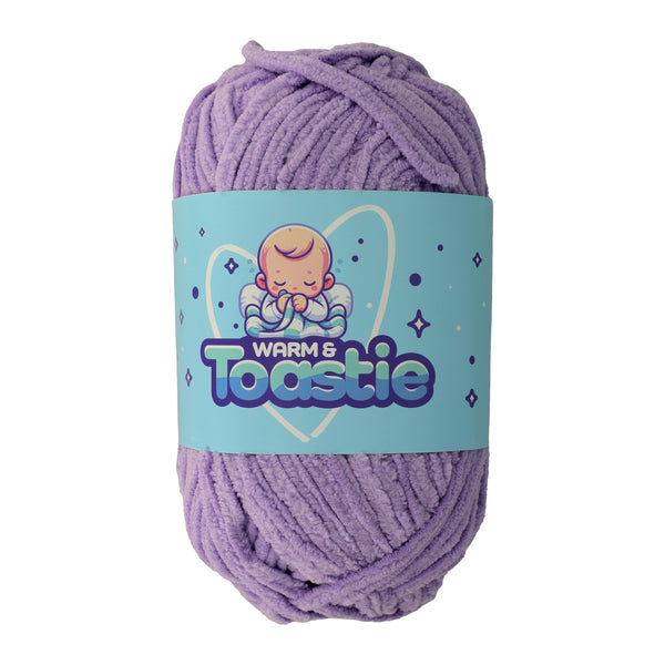 King Cole Warm & Toastie Super Chunky Yarn — Lilac colour reference