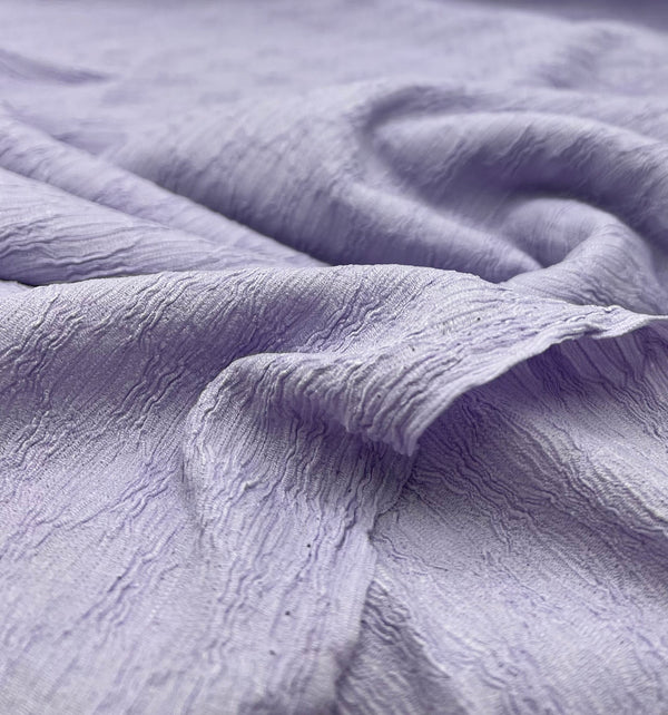 Lilac Textured 2 Way Stretch Fabric