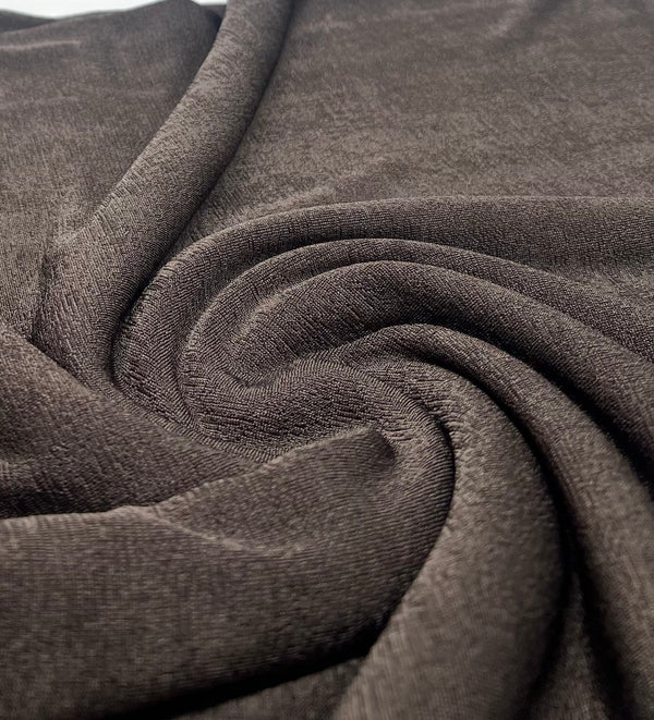 Brown Acetate Slinky 4 Way Stretch Fabric
