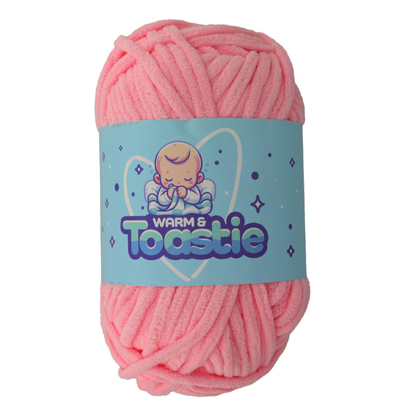 King Cole Warm & Toastie Super Chunky Yarn — Pink colour reference