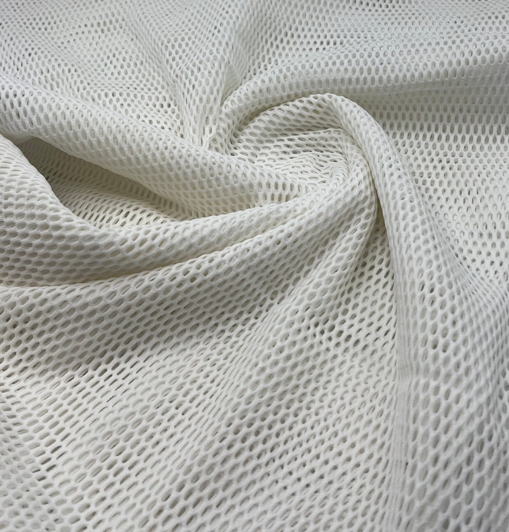 Ivory Fishnet Net 4 Way Stretch Fabric