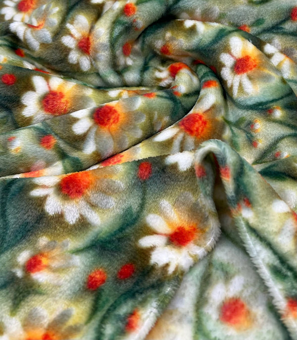3D Daisy’s Cuddle Fleece Fabric Blanket Loungewear