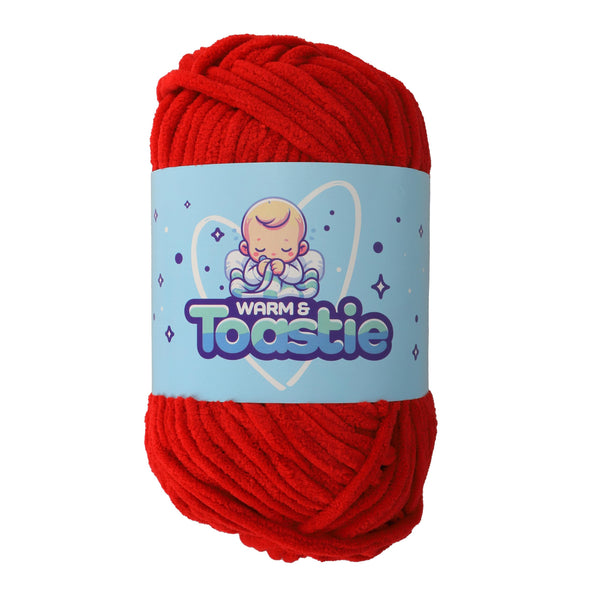 King Cole Warm & Toastie Super Chunky Yarn — Red colour reference