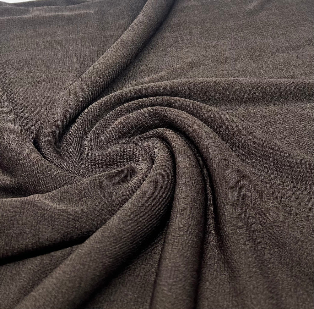 Brown Acetate Slinky 4 Way Stretch Fabric