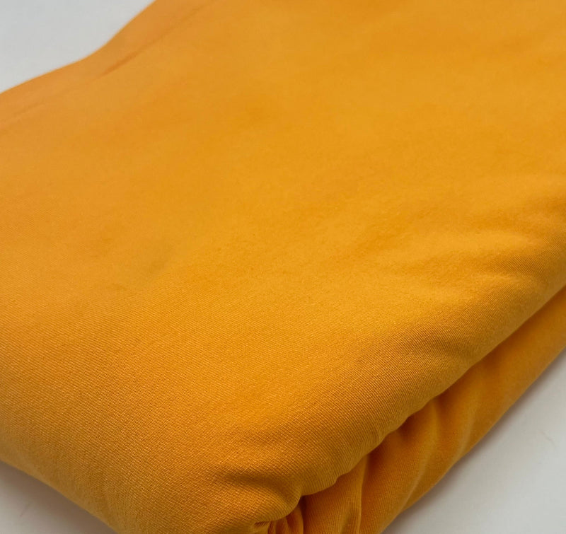 Orange Cotton Stretch Jersey 200 GSM 95/5 Lycra 4 Way Stretch