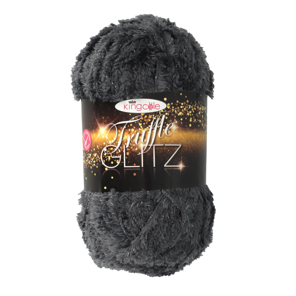 King Cole Truffle Glitz Yarn — Silver colour reference